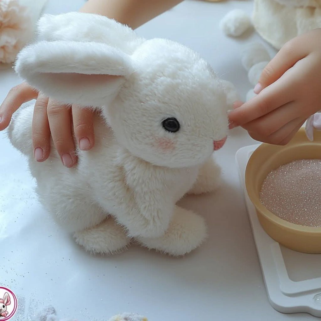 HopCuddle Interactive Bunny Plush Hopping Toy for Kids