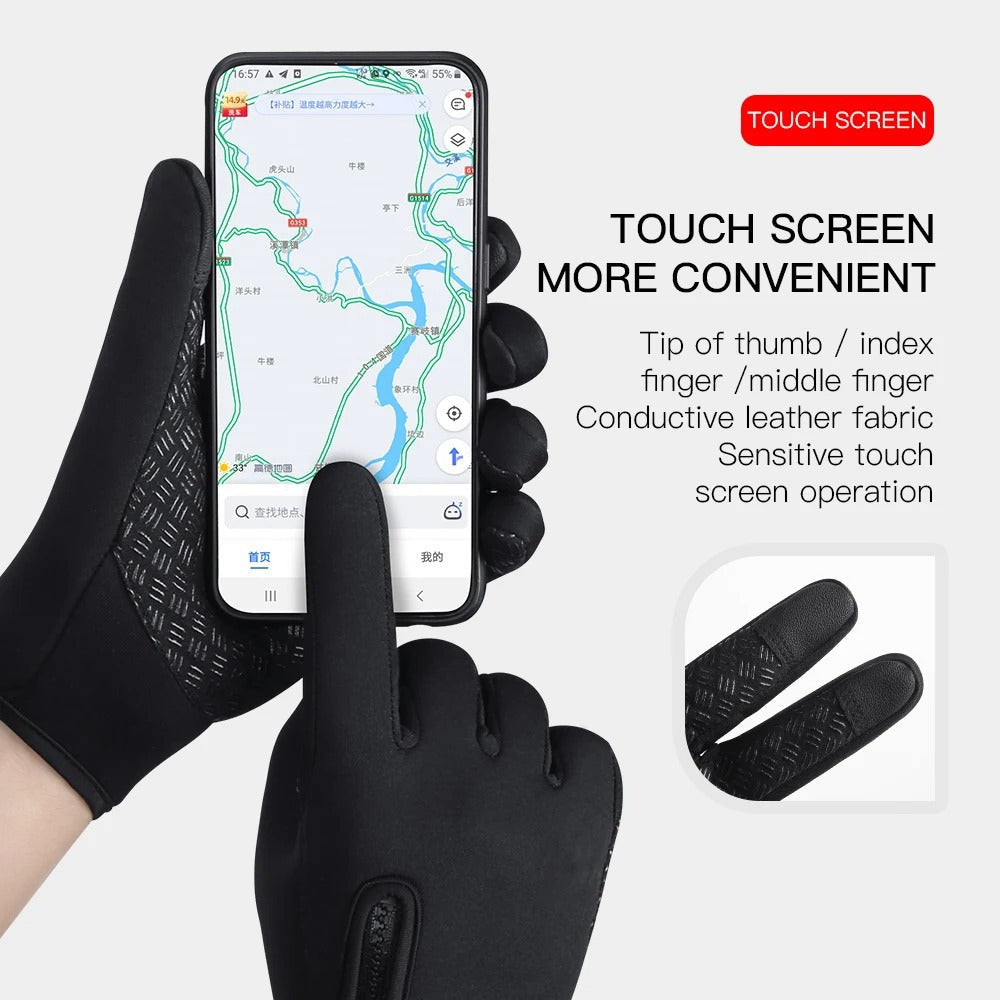 ArcticTouch Waterproof Winter Gloves – Touchscreen, Warm & Windproof