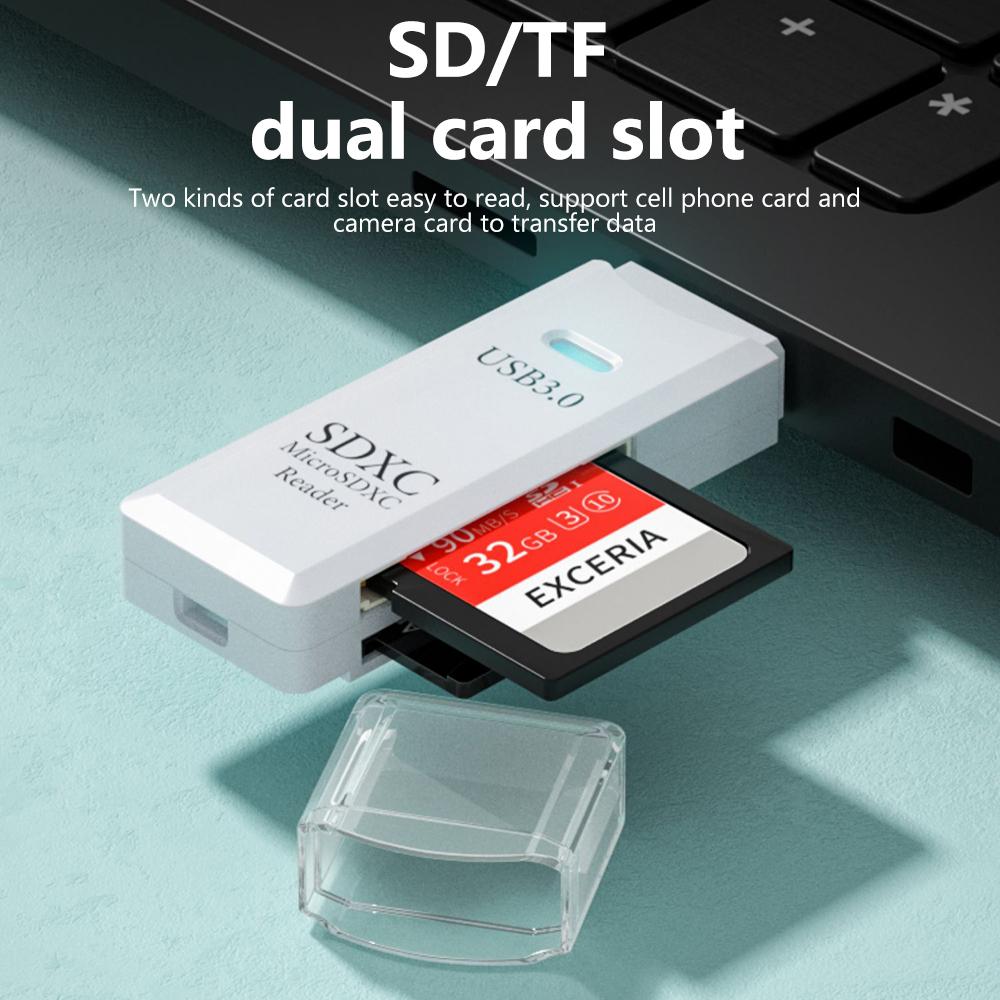USB 3.0 Card Reader for Micro SD and TF Cards