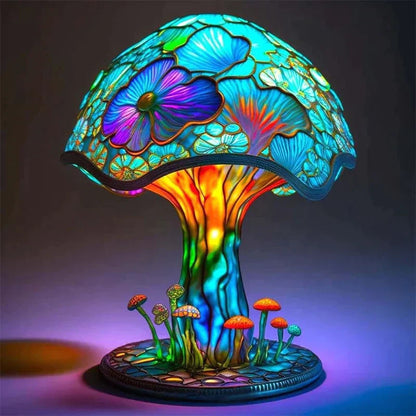 Charming Stained Glass Table Lamp – Vintage Decorative Lighting