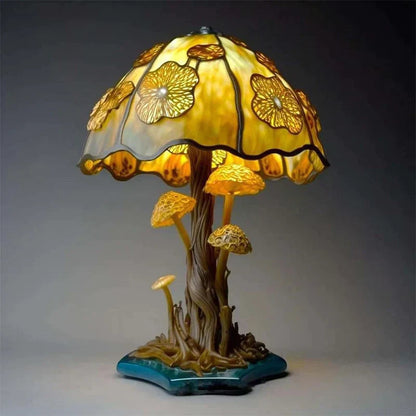 Charming Stained Glass Table Lamp – Vintage Decorative Lighting