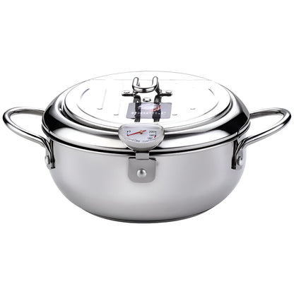 Deep Fryer Pot Heavy-Duty Non-Stick Kitchen Frying Pan