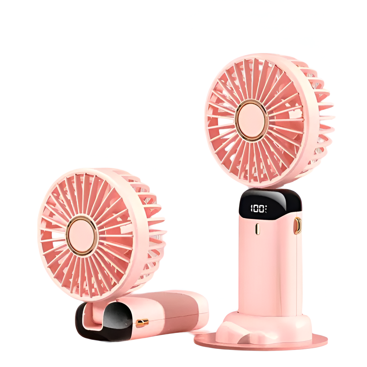 Portable Rechargeable Handheld Fan with Adjustable Speed Settings