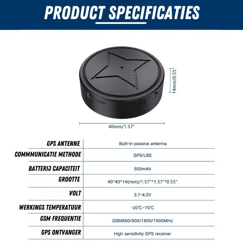 GPS Tracker – Magnetic Mini Real-Time Location Tracking Device