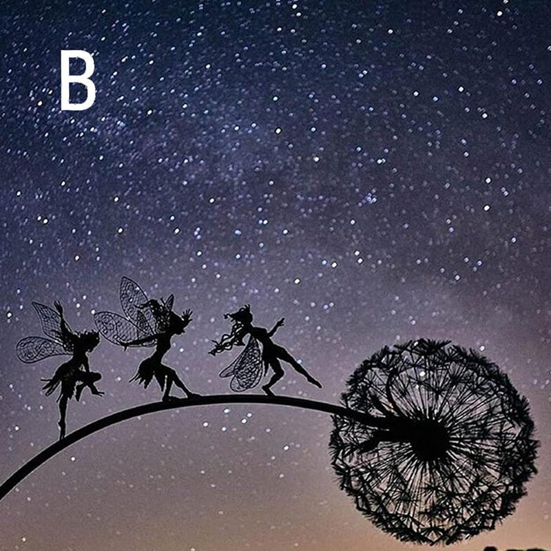 FairyTwirl Garden Fairy Statue | Metal Dancing Fairy Outdoor Decor