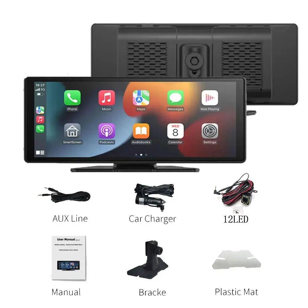 10.26" Car Stereo with Wireless CarPlay & WiFi