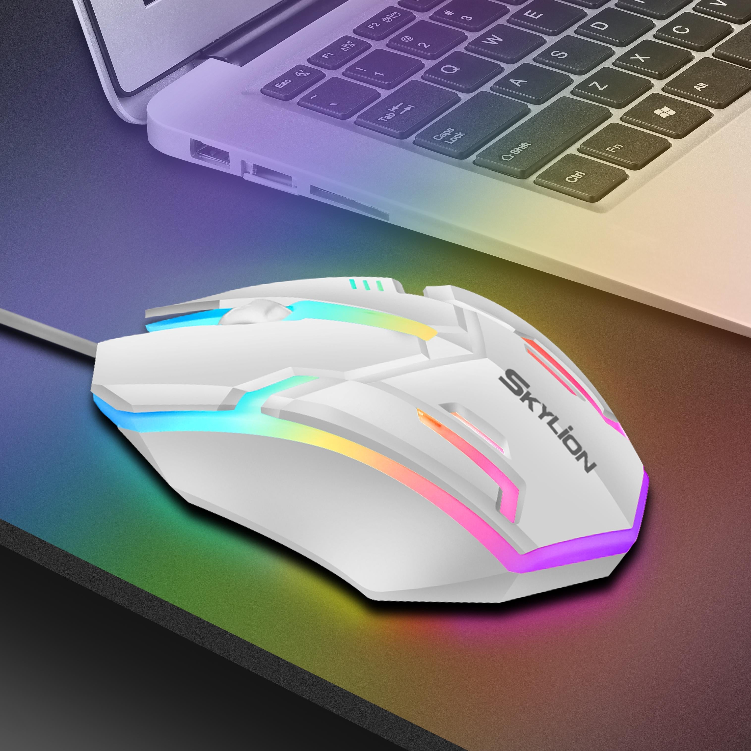 RGB Wired Gaming Mouse with 3 Buttons & Precision Tracking