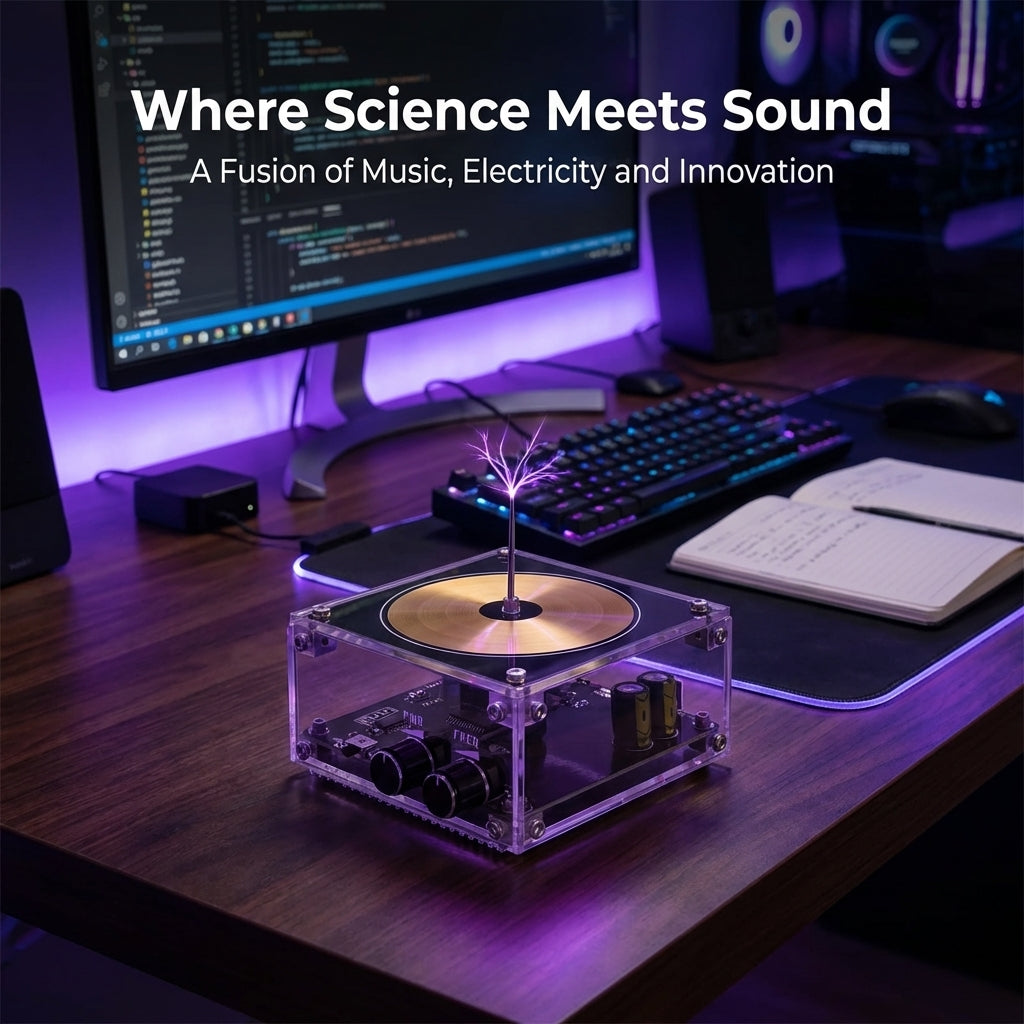 TeslaSpark Plasma Speaker | Lightning Music LED Display Device