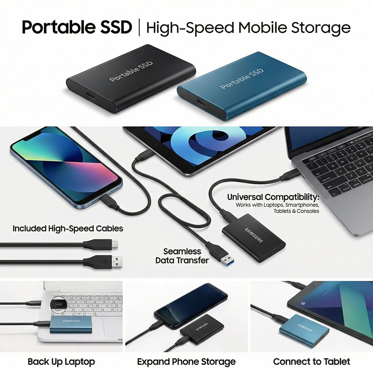 Portable SSD Drive – Compact High-Speed External Storage