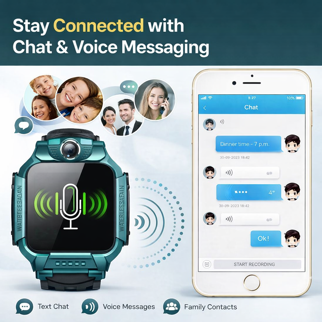 4G Kids Smart Watch GPS SOS Waterproof Phone