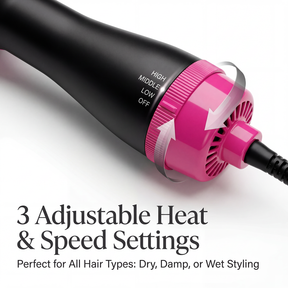 3 in 1 Hair Dryer Volumiser Professional Hair Styling Tool