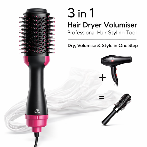 3 in 1 Hair Dryer Volumiser Professional Hair Styling Tool