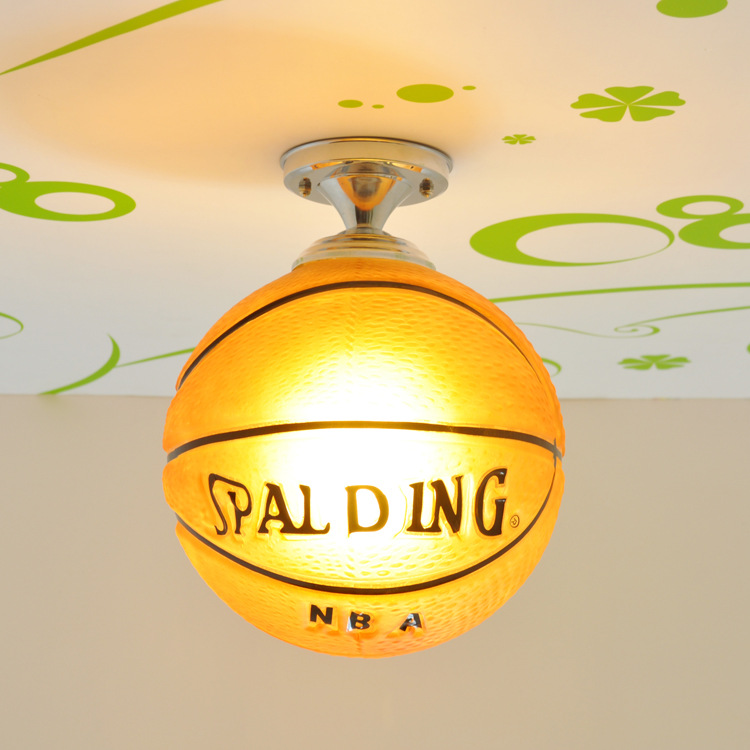 DreamBall LED Ceiling Light | Kids’ Football-Themed Glass Ceiling Lamp