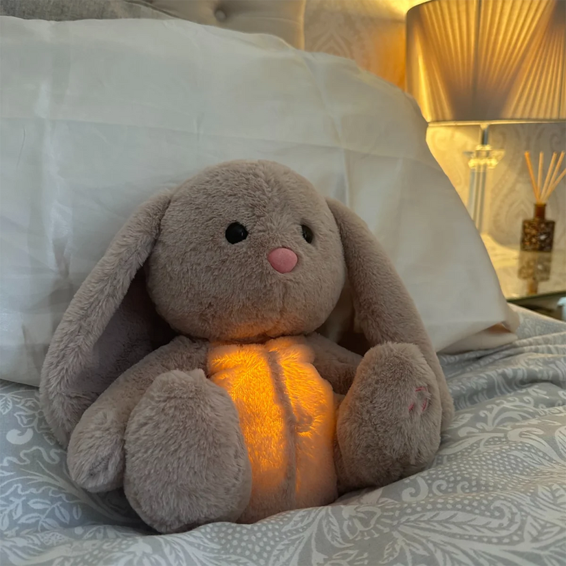 CalmiBear Breathing Plush Toy | Soft Cuddly Toy with Gentle Motion & Night Light