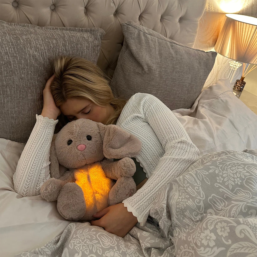 CalmiBear Breathing Plush Toy | Soft Cuddly Toy with Gentle Motion & Night Light