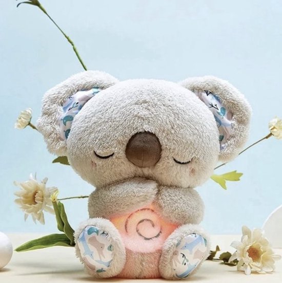 CalmiBear Breathing Plush Toy | Soft Cuddly Toy with Gentle Motion & Night Light