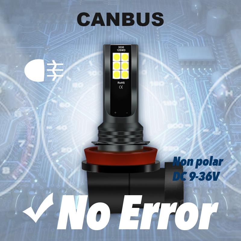 H7 H11 LED Headlight Bulbs 6500K 80W Set