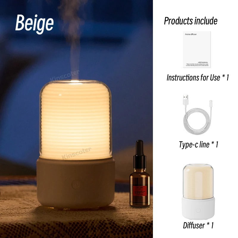 Portable USB Aroma Diffuser and Mini Air Humidifier
