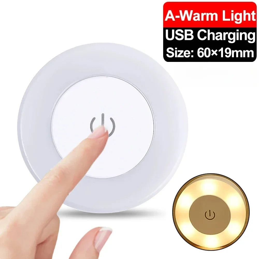 USB Rechargeable LED Night Light – Portable Home Lamp