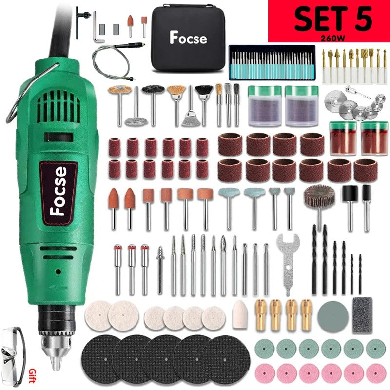 500W Electric Rotary Tool Set with Accessories