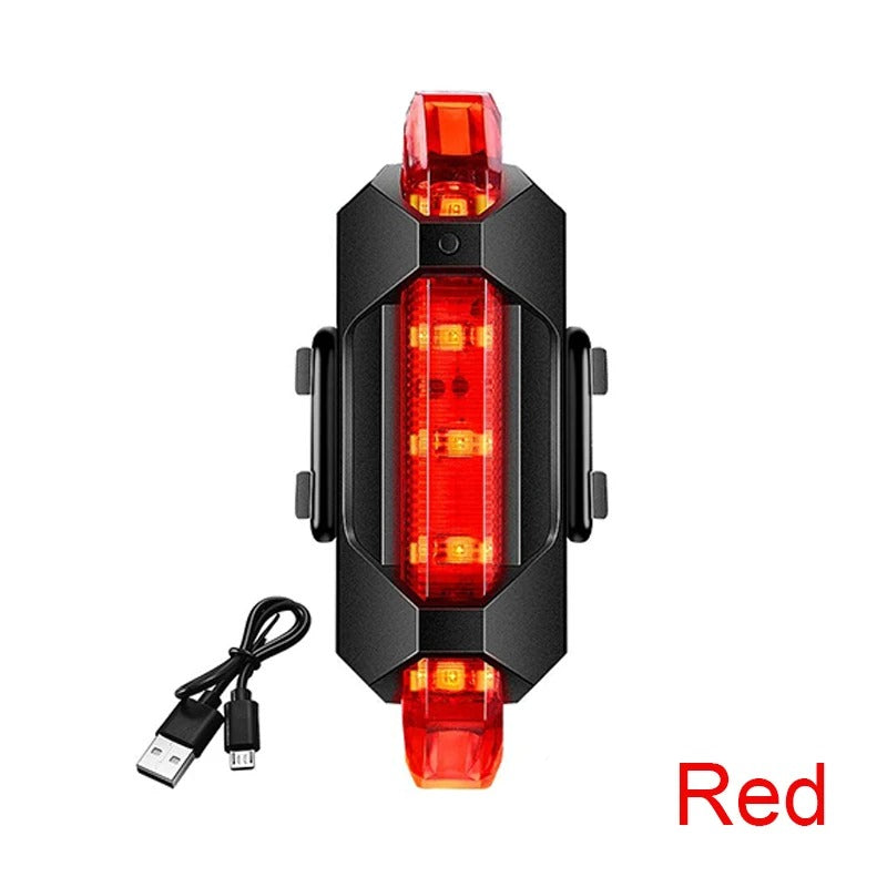 USB Rechargeable Bike Light Set – LED Headlight & Rear Taillight