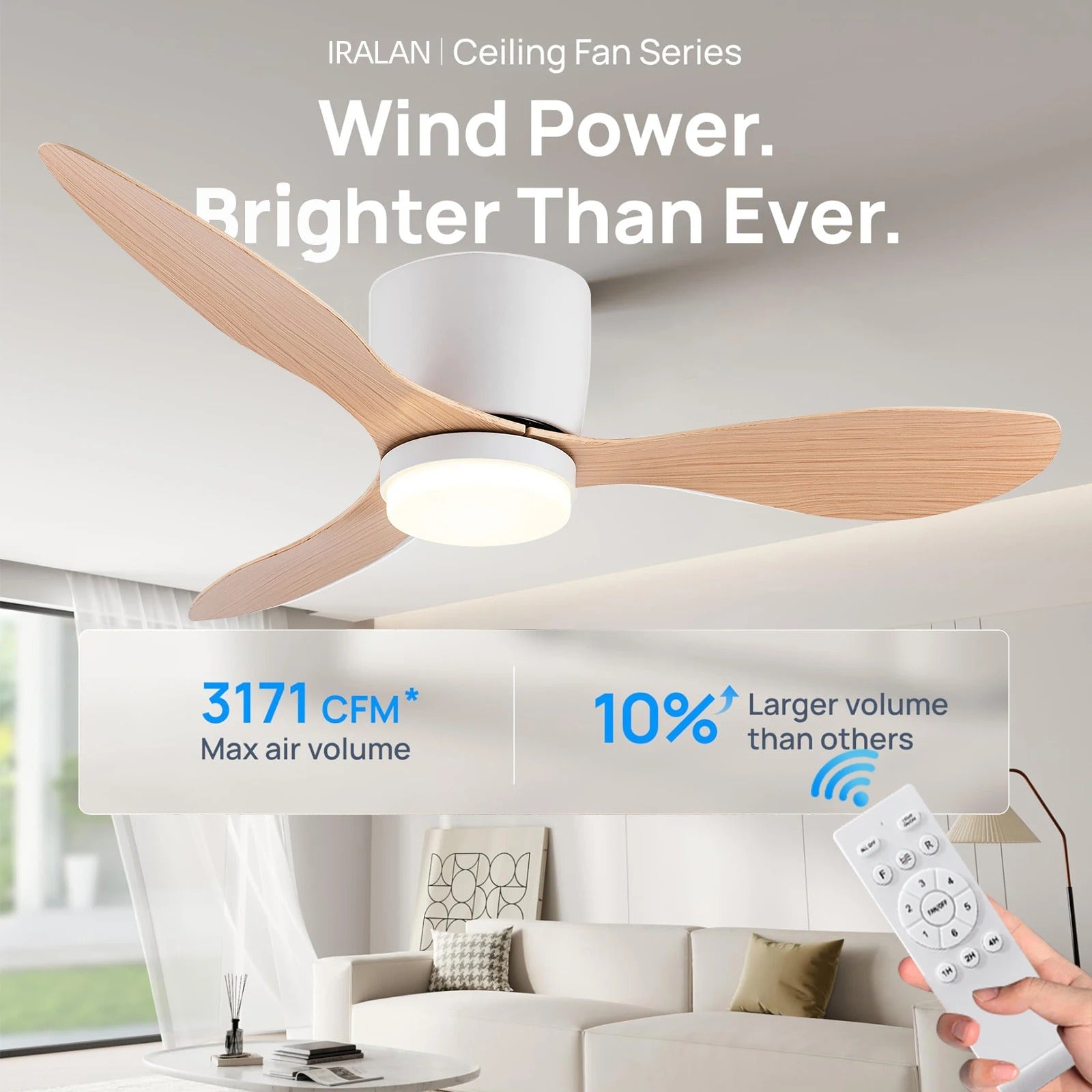 Modern Ceiling Fan – Stylish Air Circulator