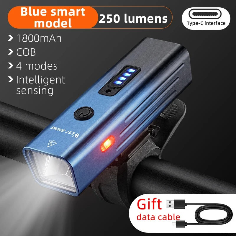 USB Rechargeable Bike Light Set – Front Headlight & Rear Warning Light