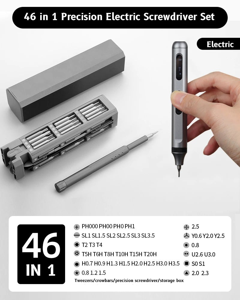 Precision Screwdriver Set – 46-in-1 Magnetic Repair Kit