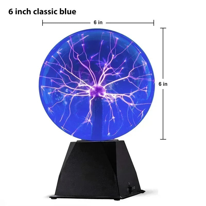 8 Inch Plasma Ball Sound Control LED Lamp