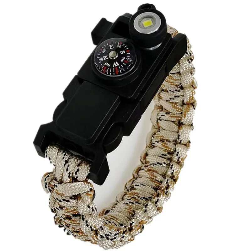 Waterproof Survival Paracord Bracelet with LED Light