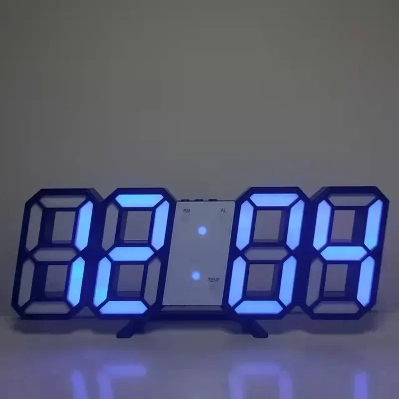 3D Led Digital Alarm Clock with Temperature