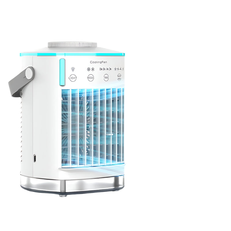 Small Electric Fan with Water & Ice Portable Air Conditioning