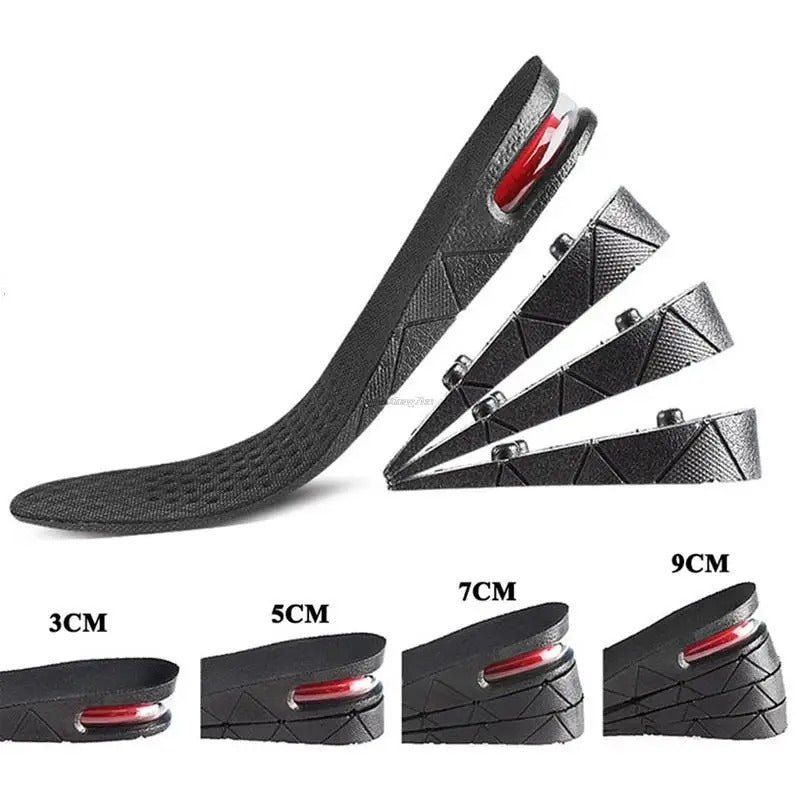 Adjustable Height Increase Shoe Insoles with Air Cushion
