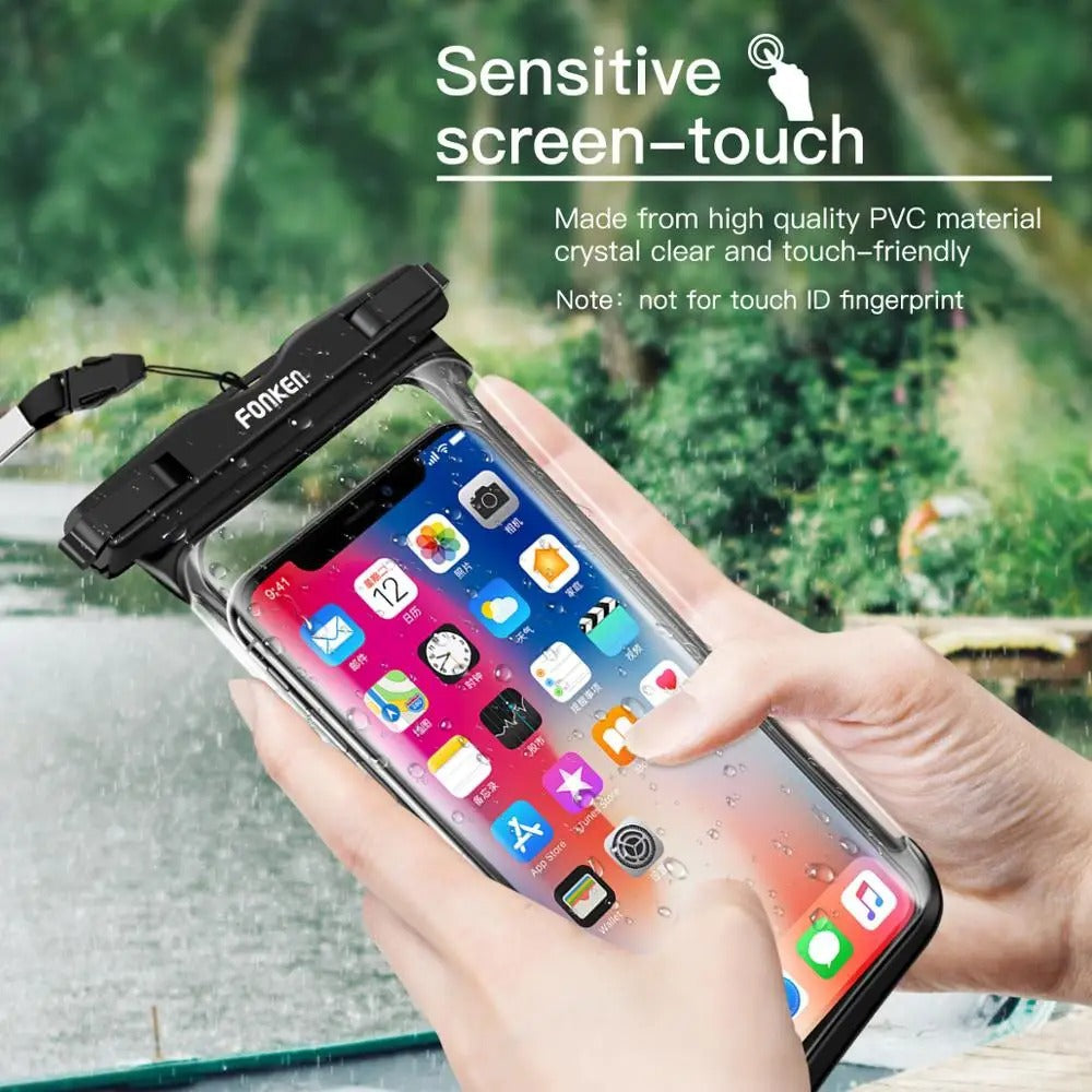 Full View Waterproof Phone Pouch – Underwater, Snow & Rain Protection