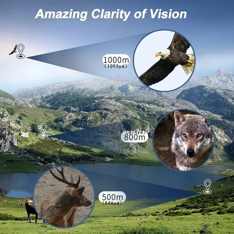 10–300x40 HD Zoom Monocular Telescope – Long-Range Clarity