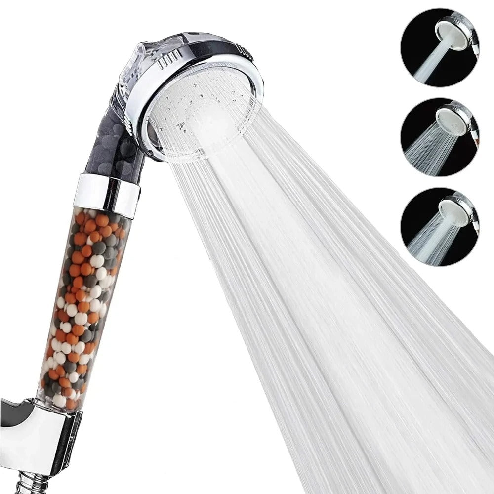 3-Function High Pressure SPA Shower Head with Filter