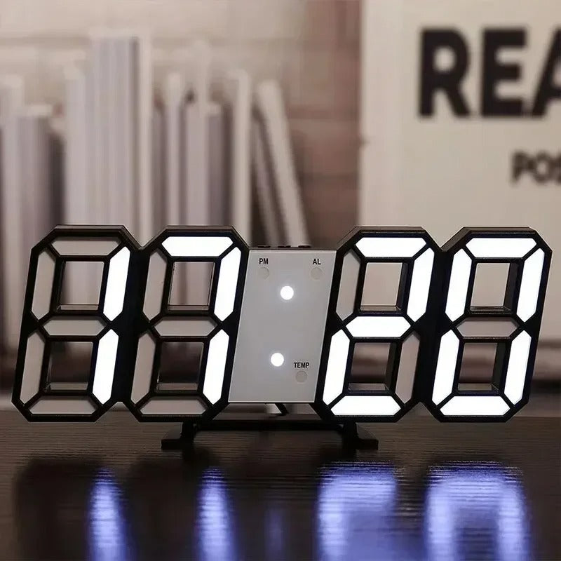 3D Led Digital Alarm Clock with Temperature