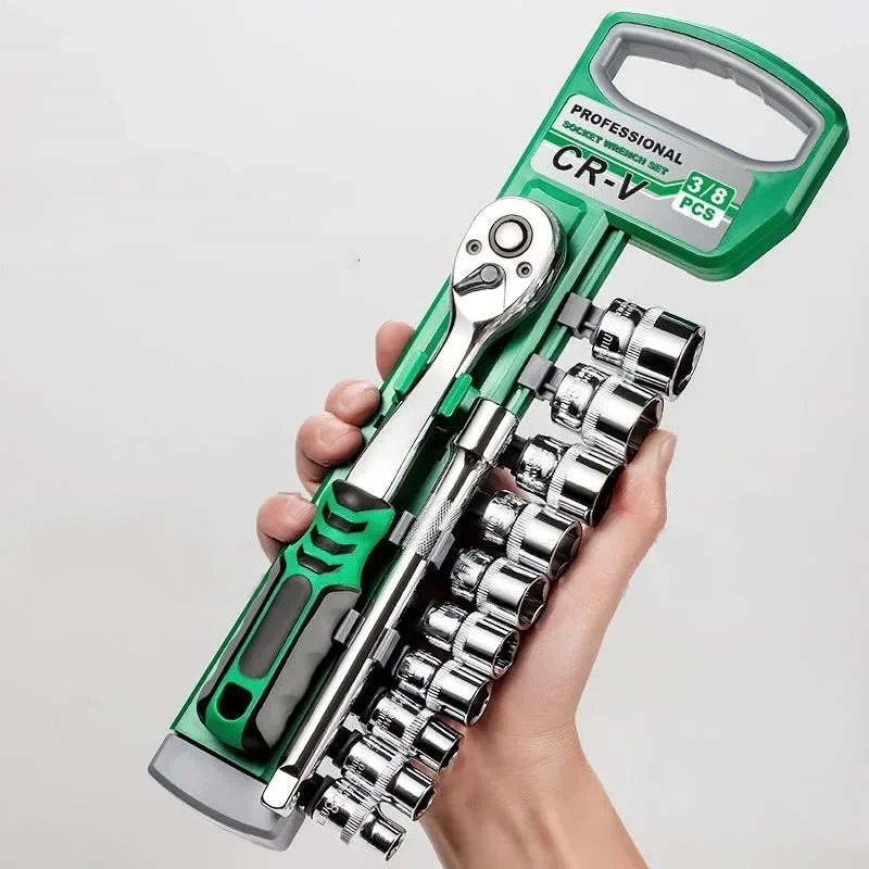 Socket Sleeve Wrench Set – Ratchet Spanner Tool Kit