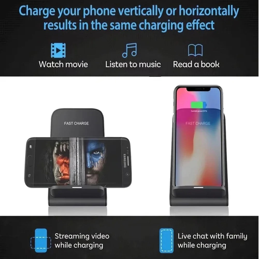 100W Wireless Charger Stand Pad – Fast Charging Dock