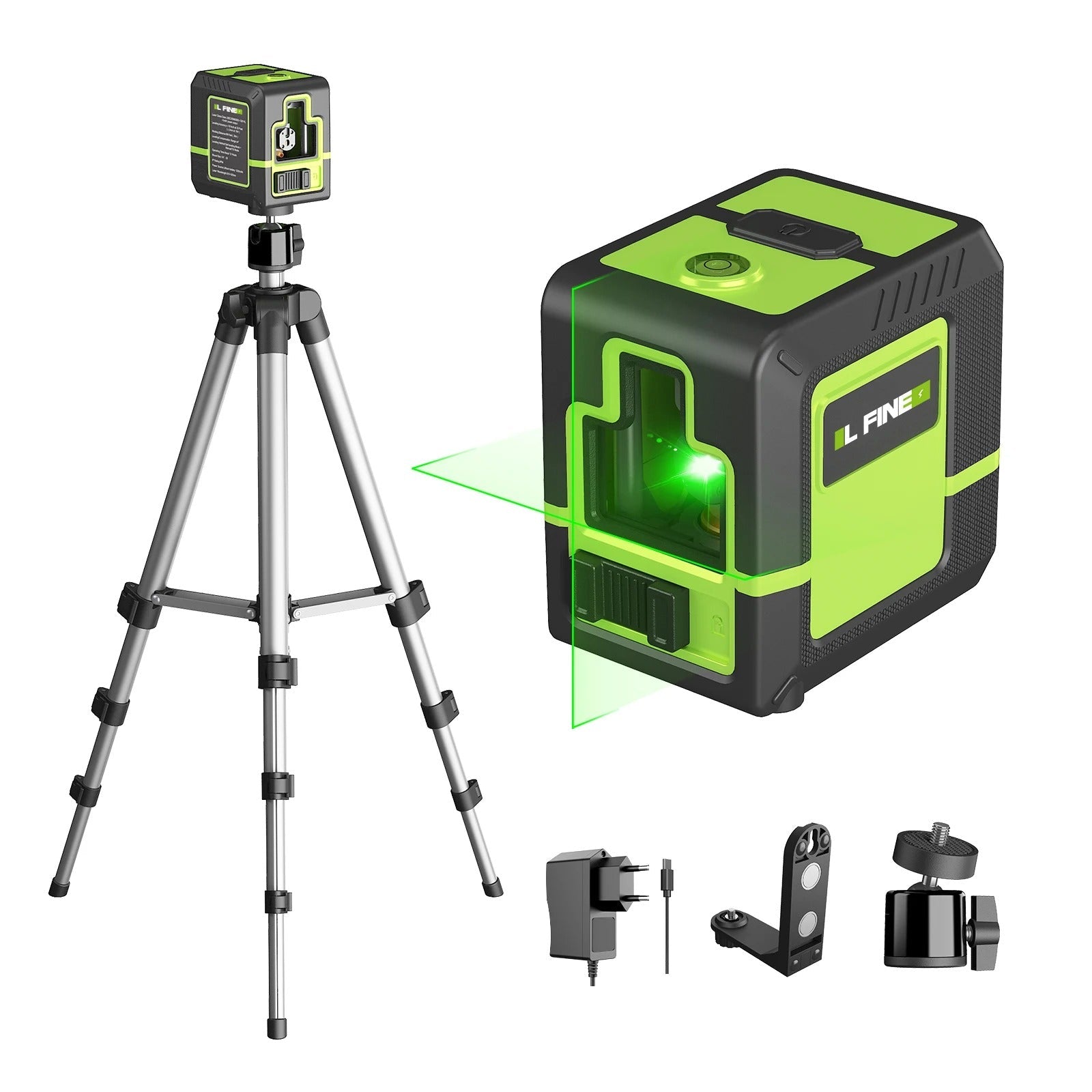 2-Line Laser Level – Self-Leveling Tool with Tripod