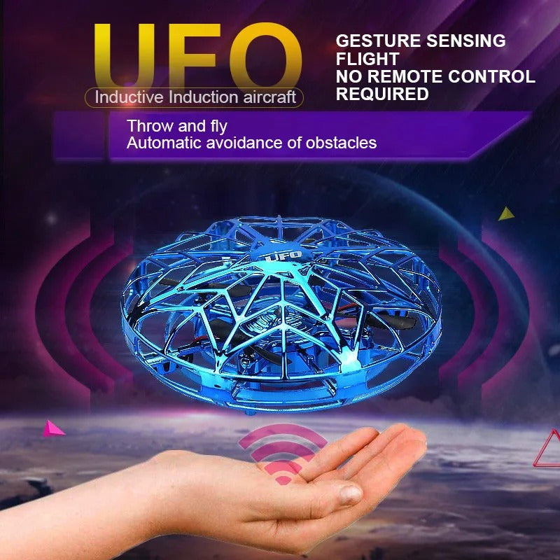 UFO Hand-Controlled Flying Ball Drone with LED Lights