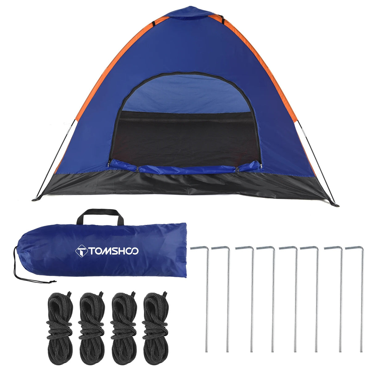 3-4 Person Family Lightweight Camping Tent with Rain Fly