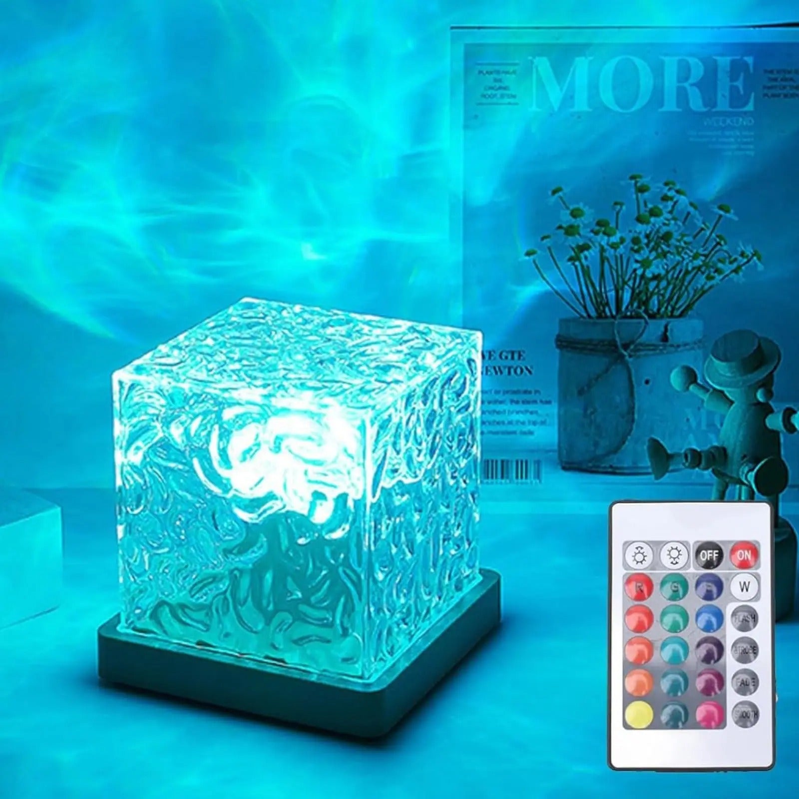 Ocean Wave Projector Light – 16 Color Aurora Glow LED Lamp