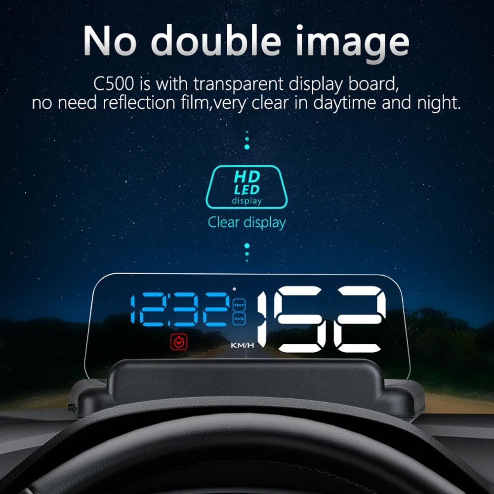 C500 OBD2 Car HUD Digital Display GPS