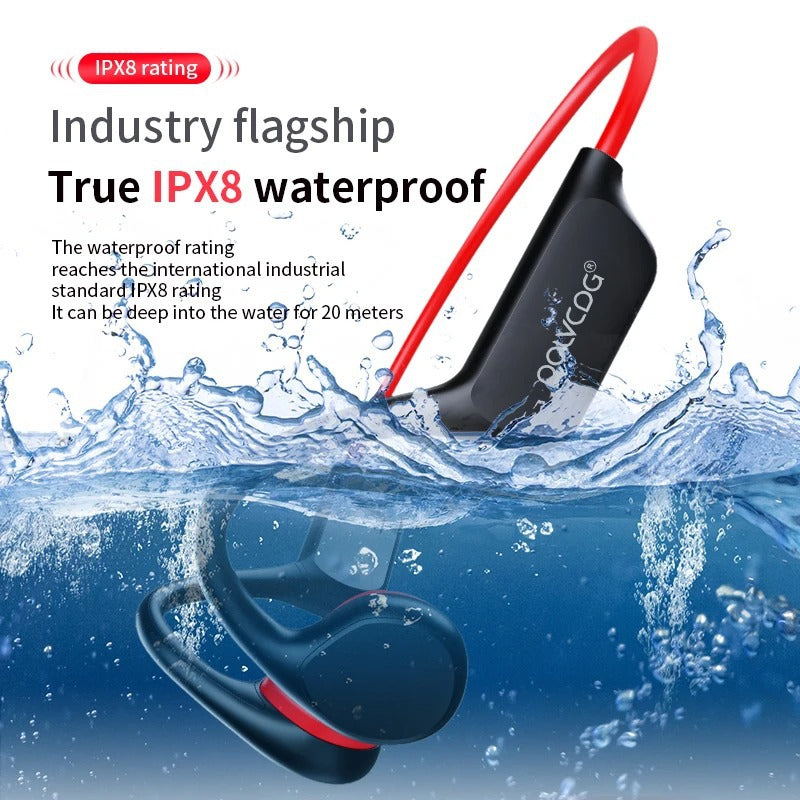 Bone Conduction Bluetooth Headphones 32GB Waterproof Wireless