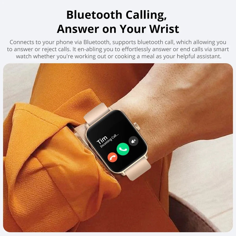 Bluetooth Smartwatch with 24/7 Health and Fitness Tracking