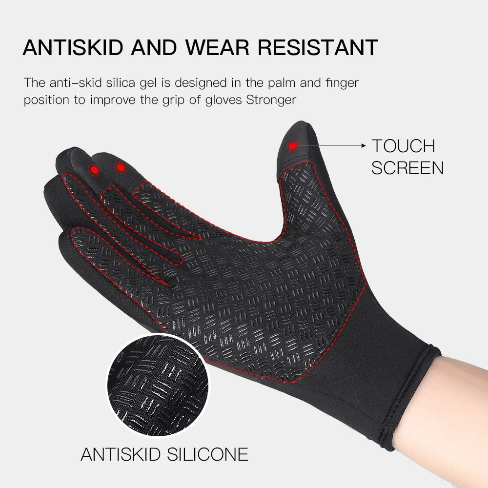 Warm Winter Gloves – Waterproof, Touchscreen, Velvet Lined for Men & Women
