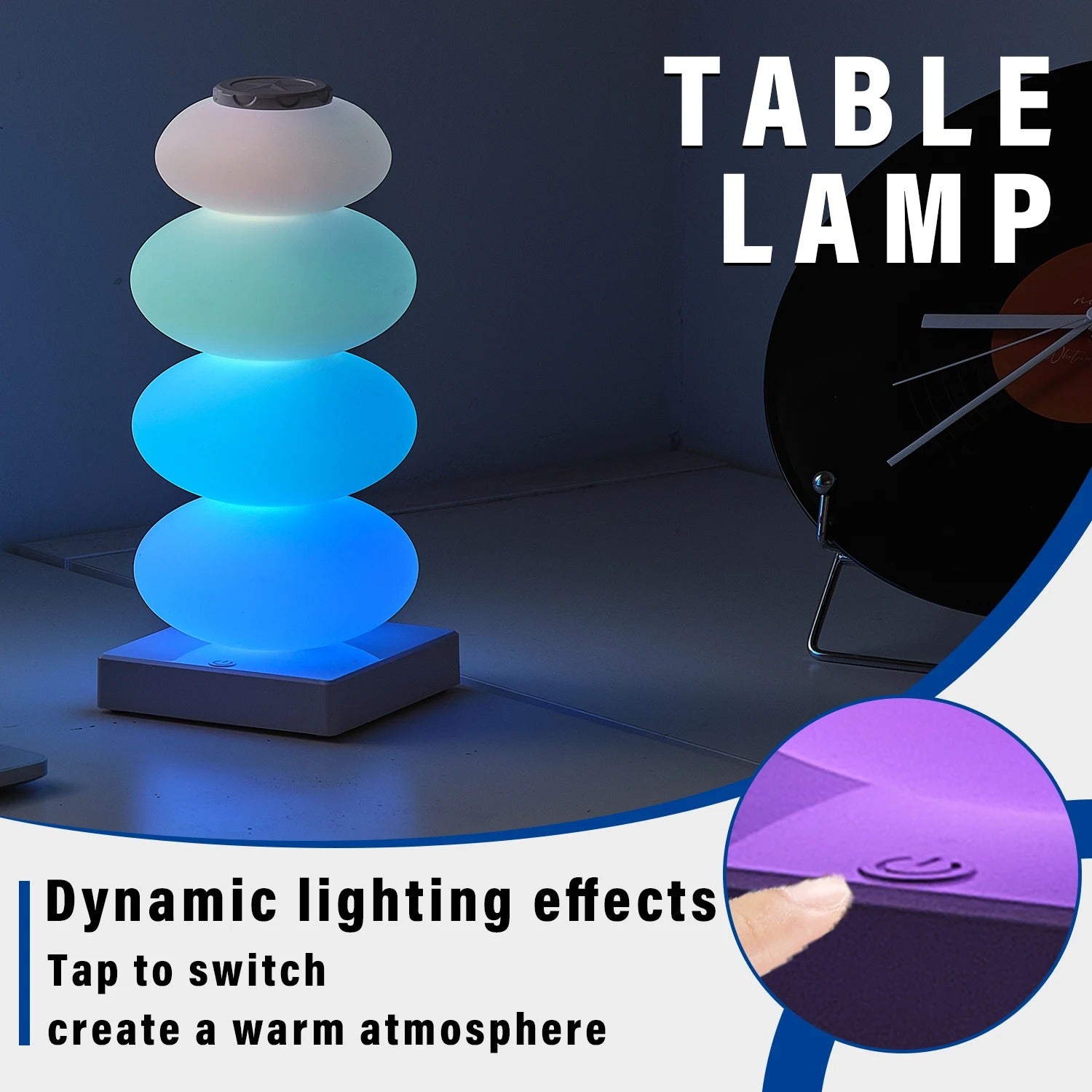 Stacked Rgb Table Lamp