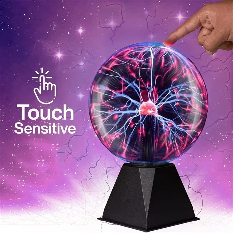 8 Inch Plasma Ball Sound Control LED Lamp