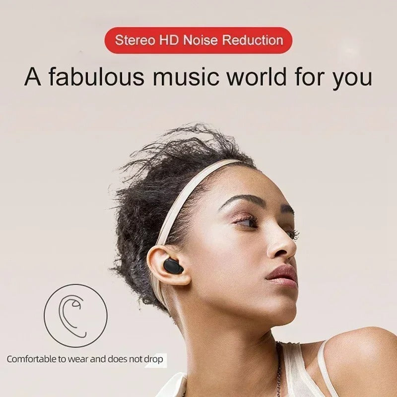 Bluetooth 5.1 Wireless Earphones – Touch Control, Waterproof Sports Headset with Mic